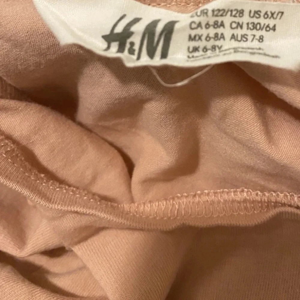 H&M Girls Size 6-7 Unicorn Pink Long Sleeve Shirt & Leggings Set